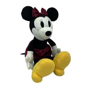 Disney Store Minnie Mouse Vintage Retro Style Stuffed Plush Small